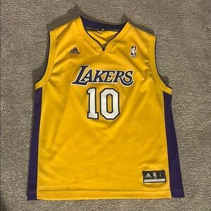 Adidas Lakers Yellow Basketball Jersey